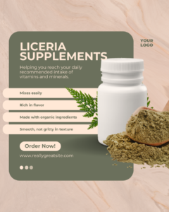 Pink Textured Green Modern Minimalist Green Powder Healthy Supplement Promotion Instagram Post (1)