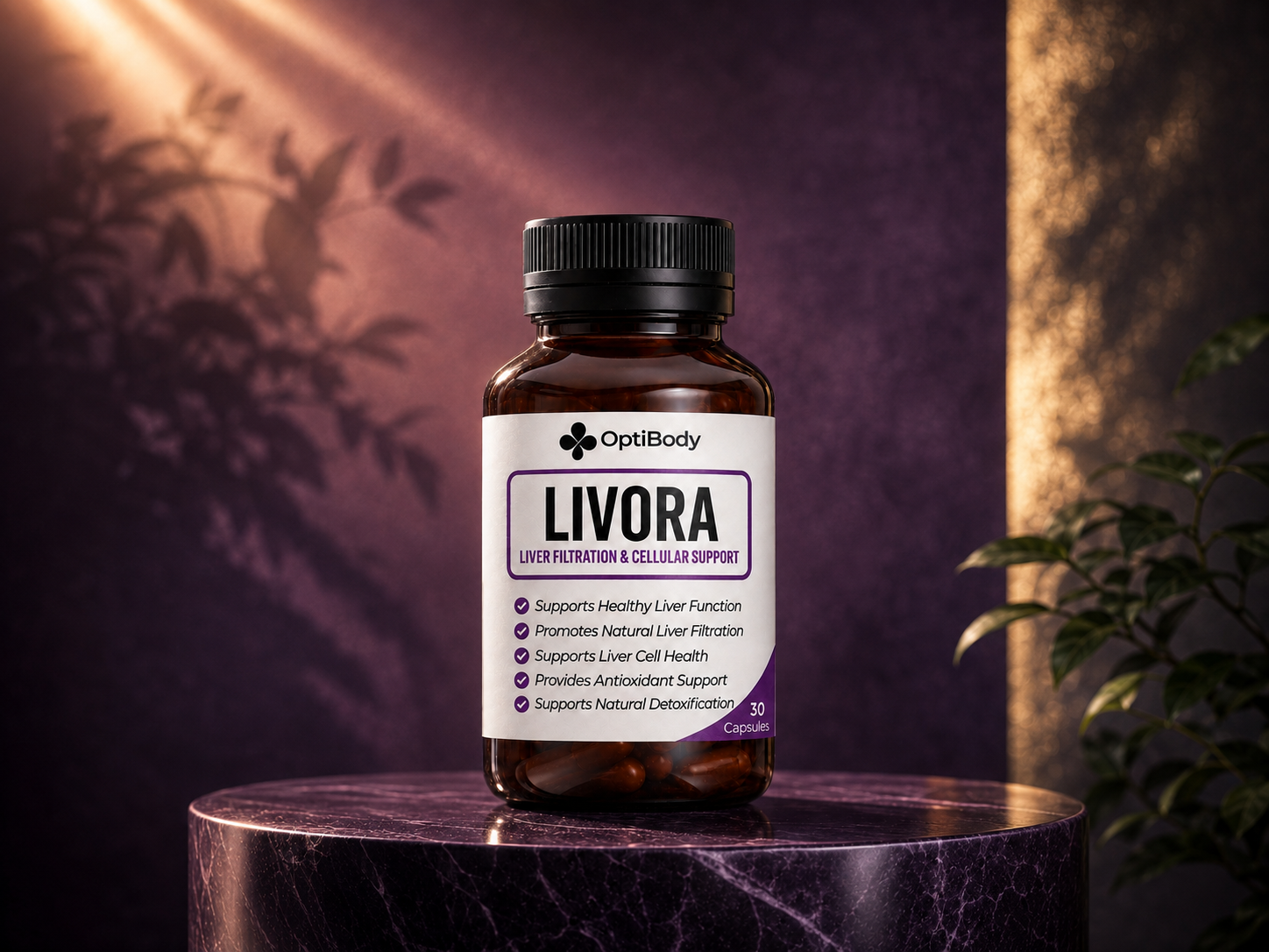 LIVORA daily liver filtration and cellular support by OptiBody
